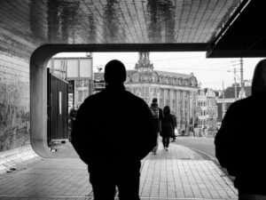 Amsterdam tunnel underpass