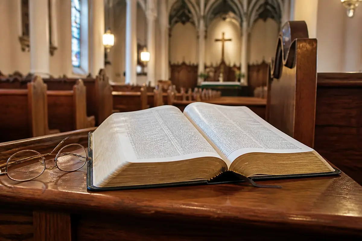 churches - open-Bible-resting-