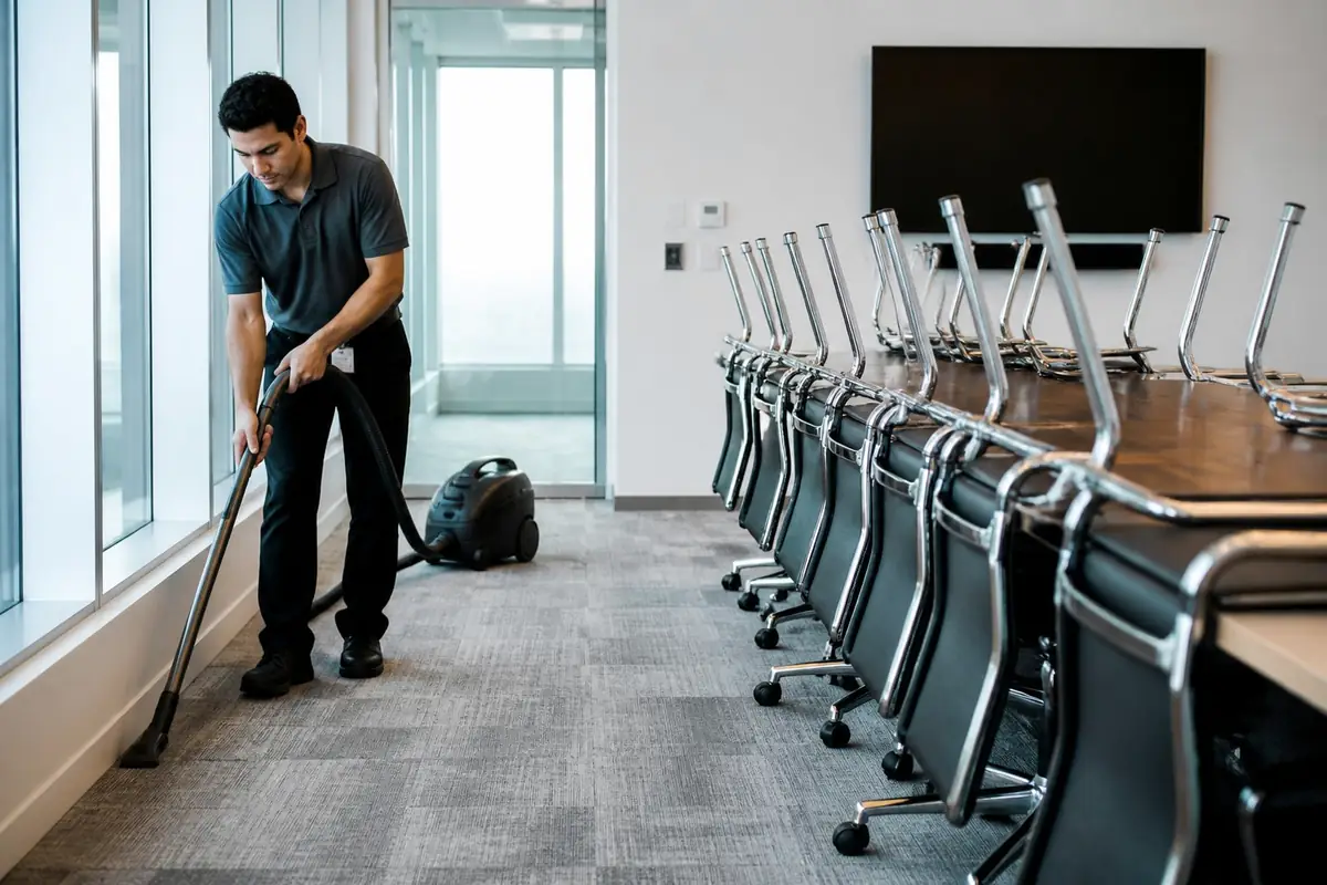 cleaning-services - worker-vac
