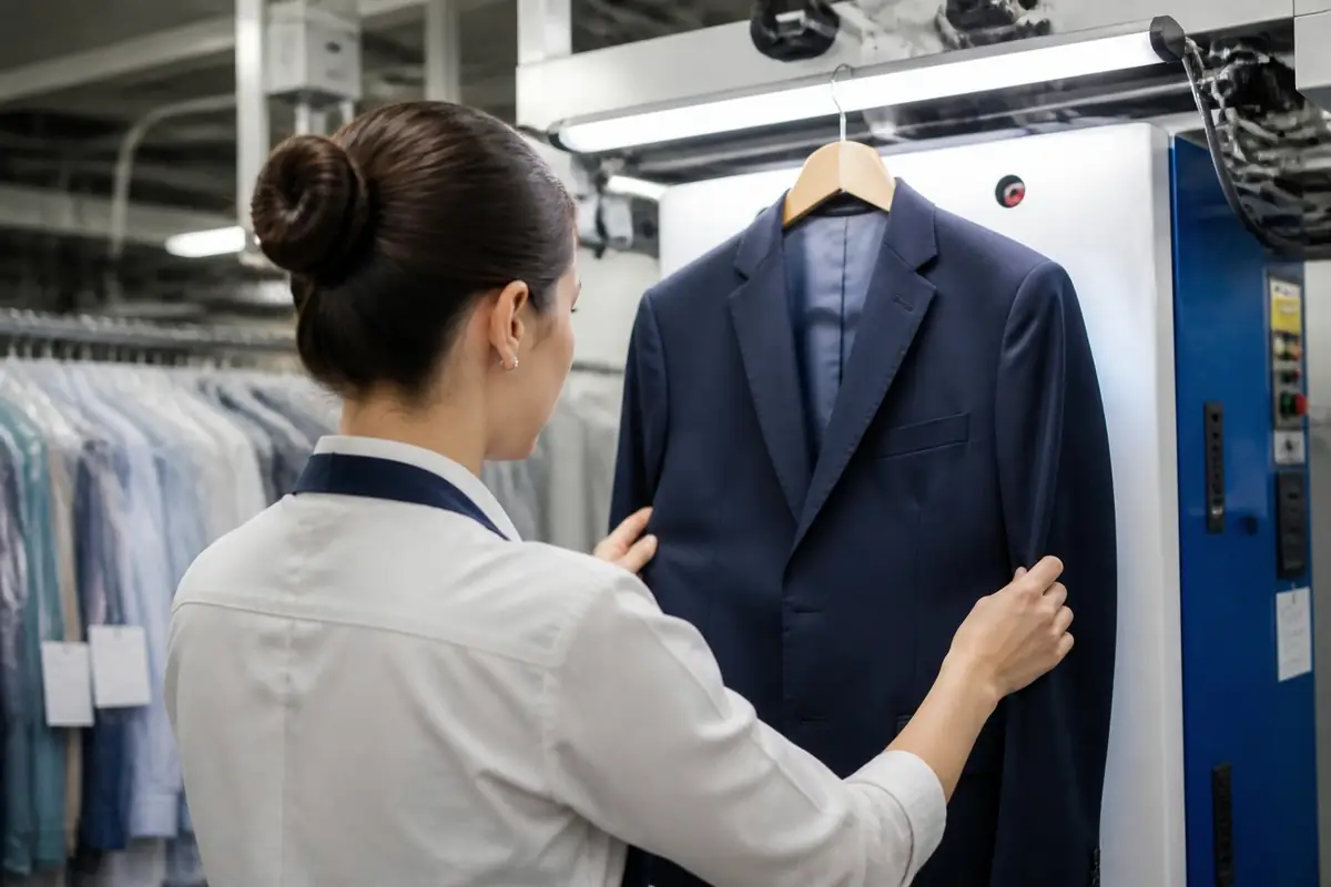 dry-cleaners - staff-member-in