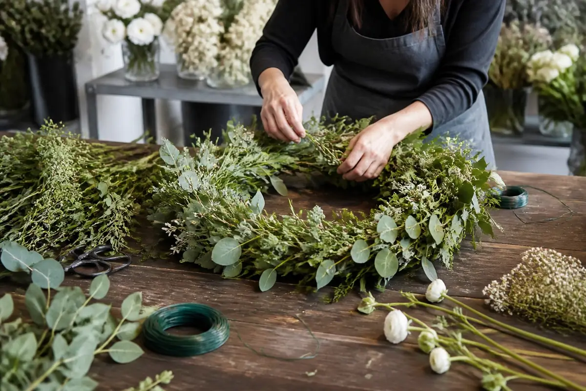florists - floral-wreath-being