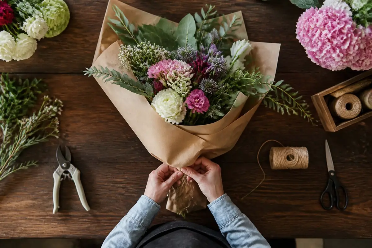 florists - florist-hands-wrapp
