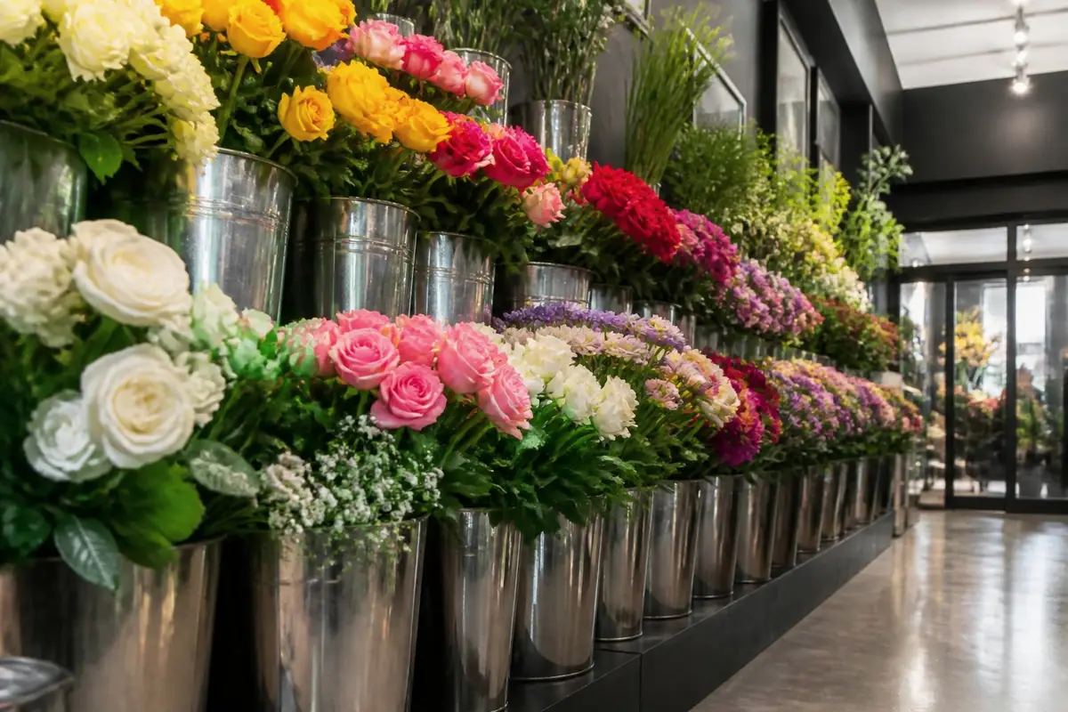 florists - rows-of-fresh-cut-f
