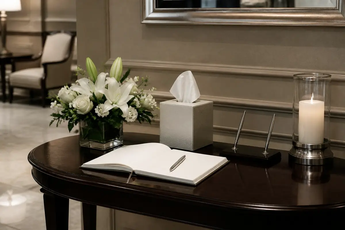 funeral-homes - entrance-table