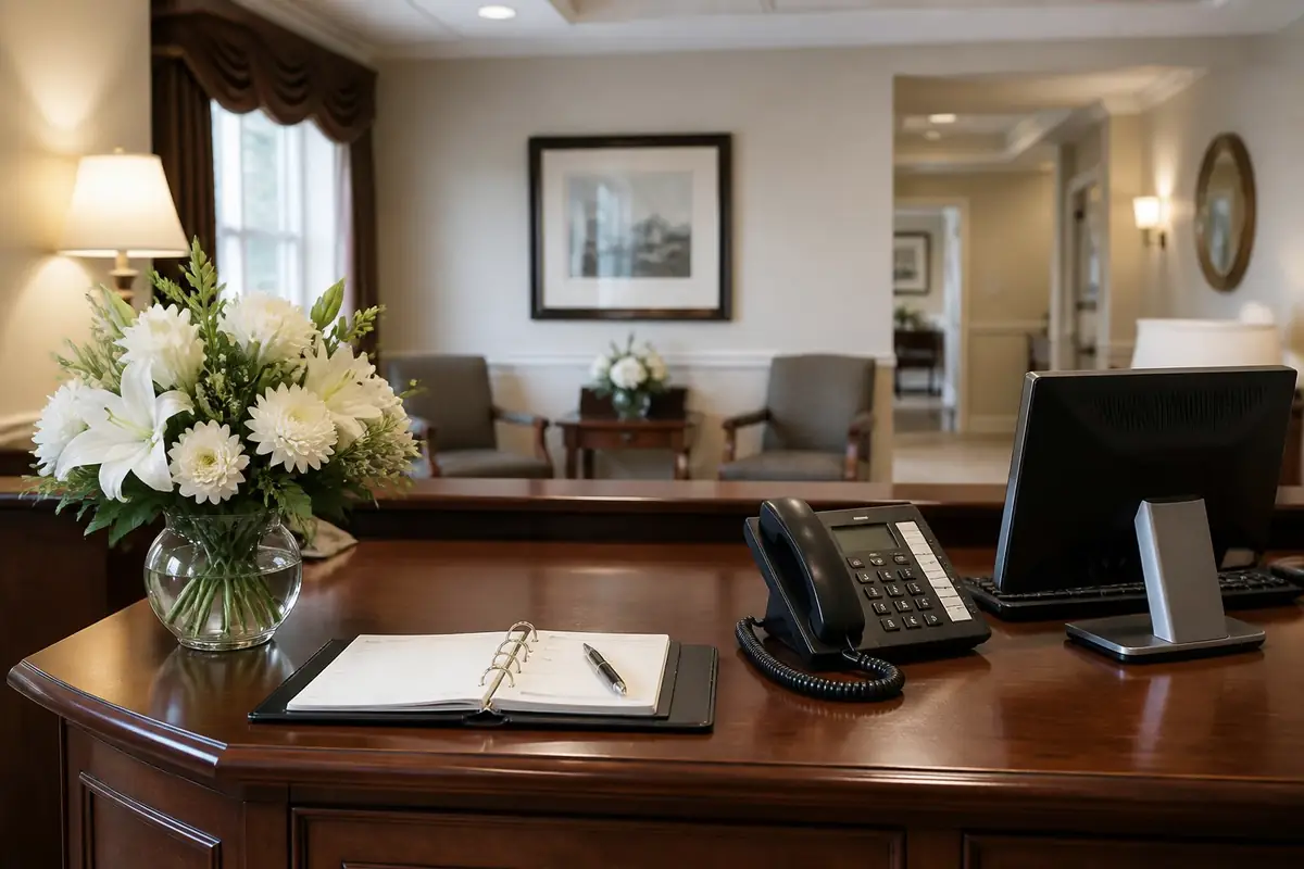 funeral-homes - reception-desk