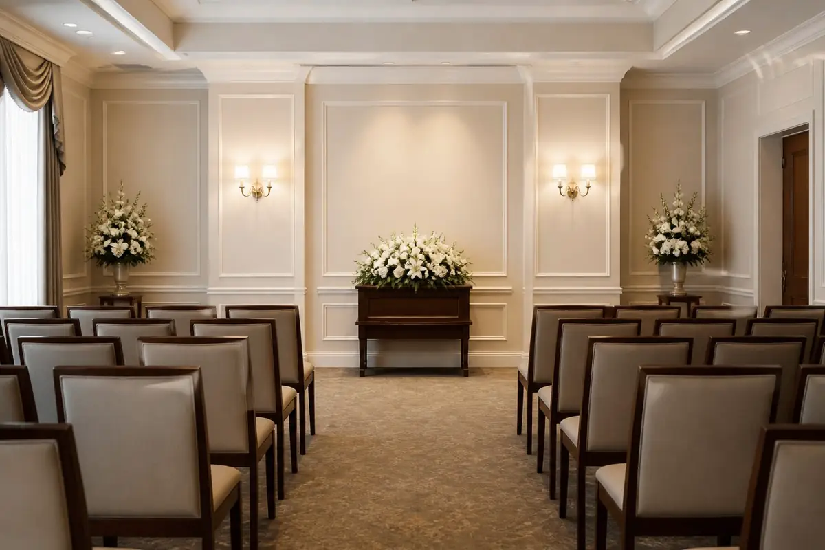 funeral-homes - rows-of-neatly