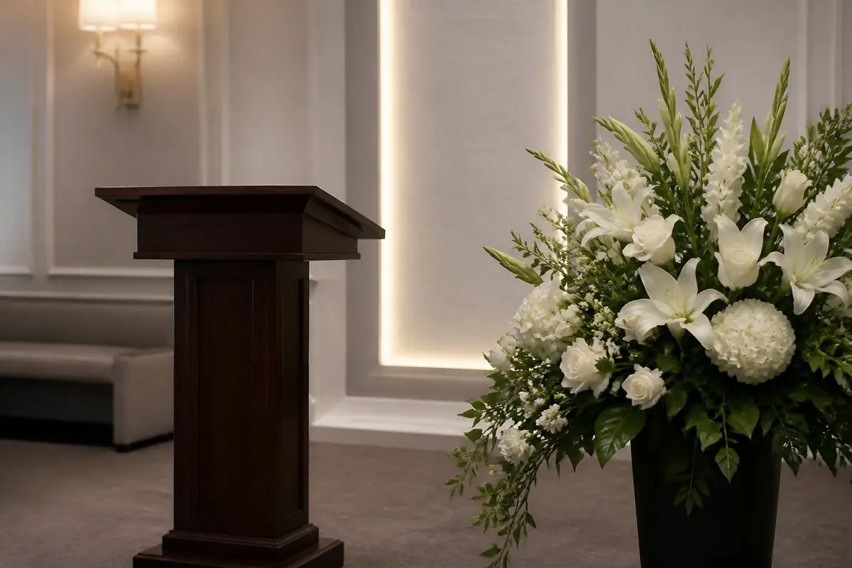 funeral-homes - simple-lectern