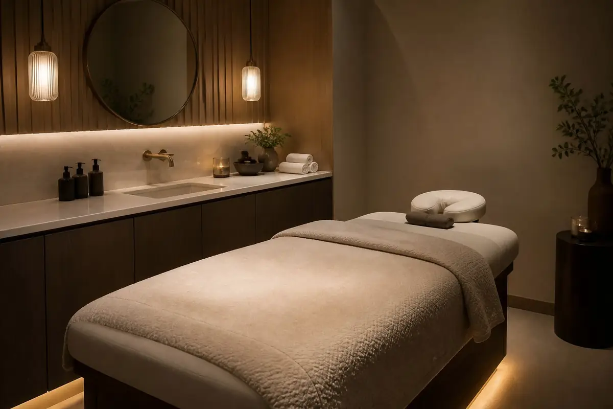 spas - spa-room-with-a-heated-