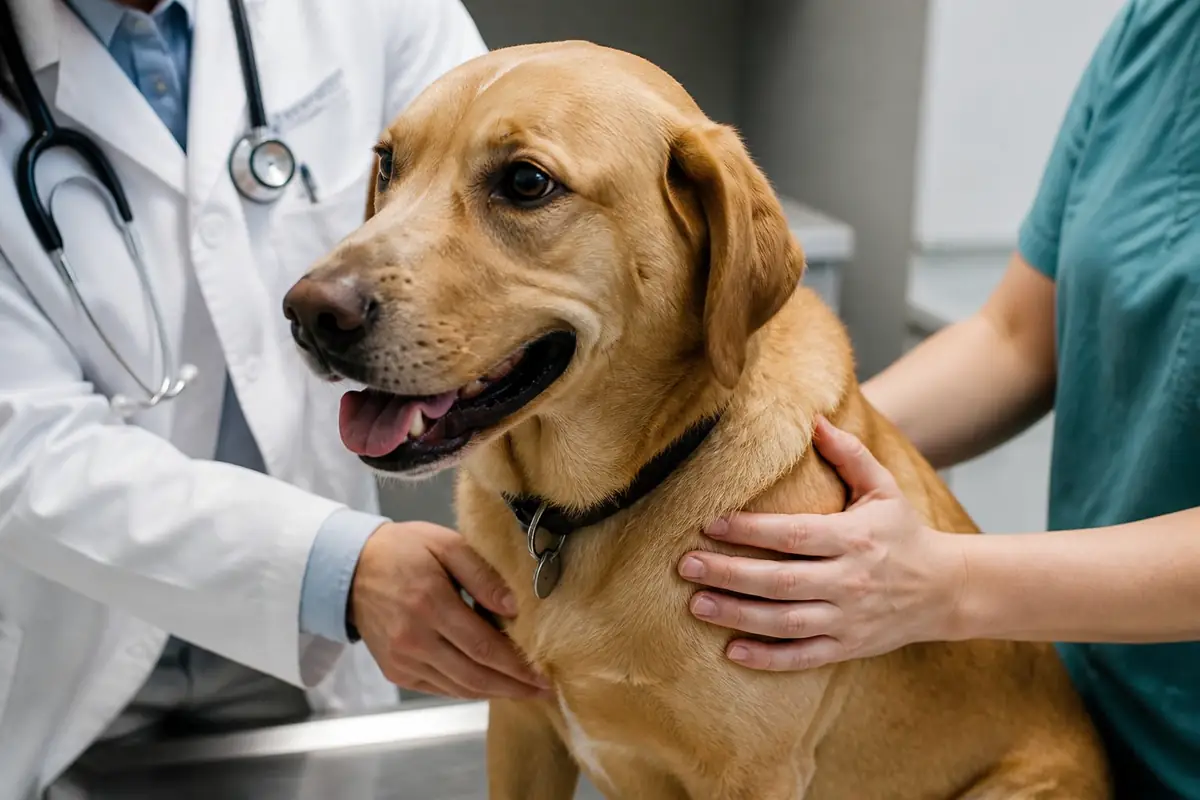 veterinarians - dog-being-comf