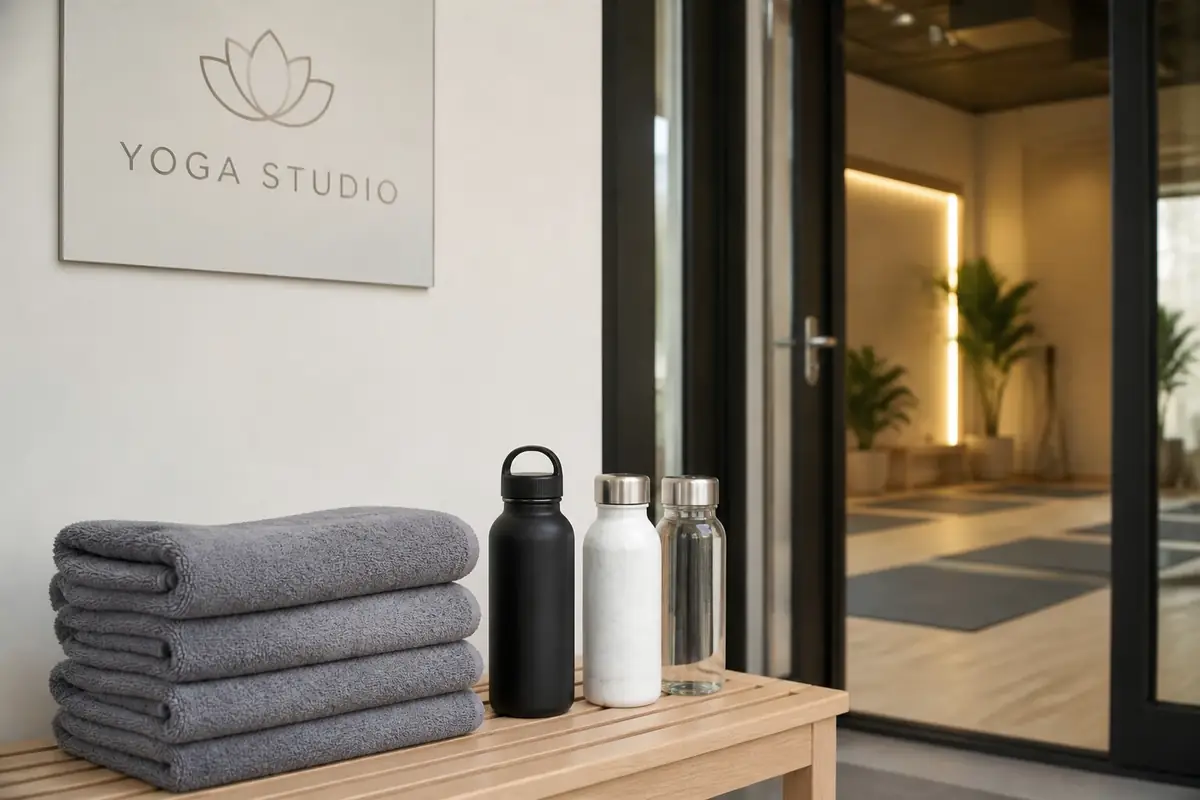 yoga-studios - folded-towels-a