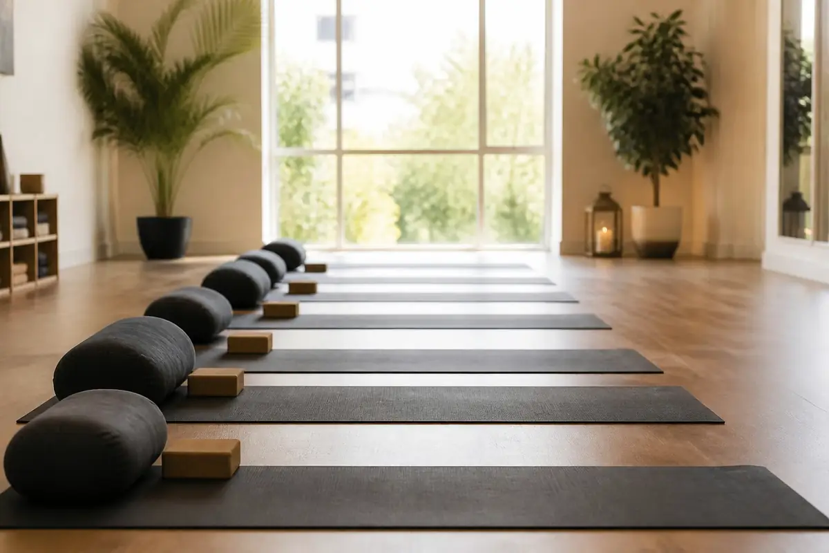 yoga-studios - rows-of-empty-m