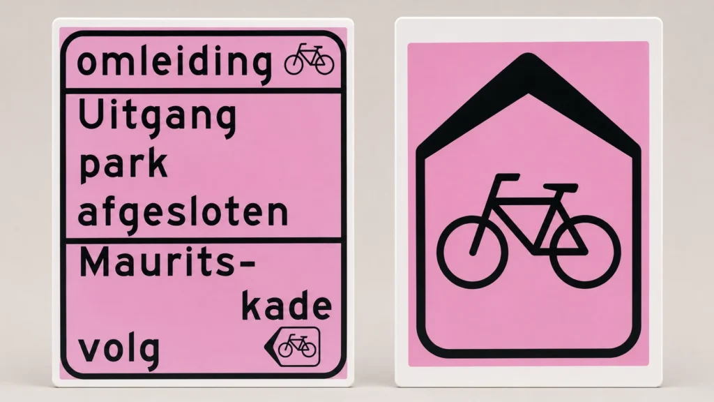 pink signs