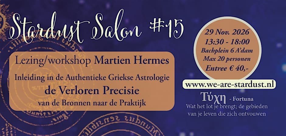 Ancient philosophy and natal charts at Stardust Salon #15