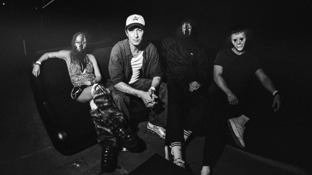 Masked live bass and electronic rock with Modestep