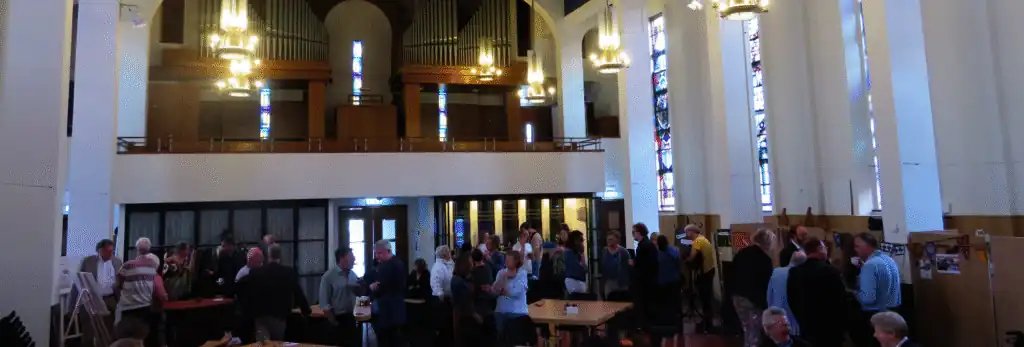 Guided urban meditation inside Maarten Luther Kerk