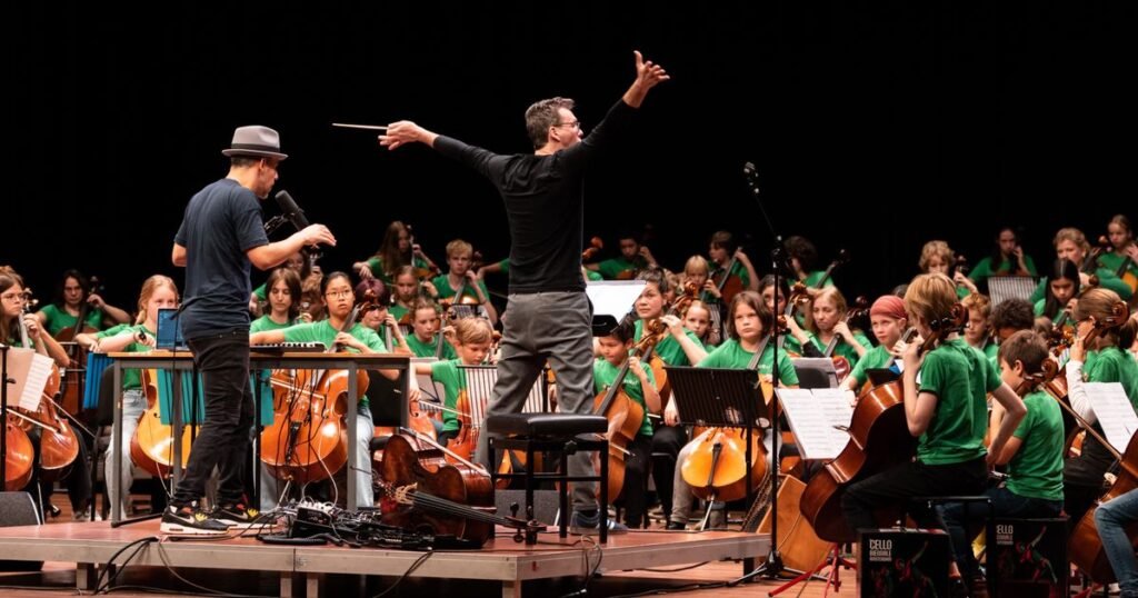 Over 140 young cellists unite for Hello Cello Orchestra