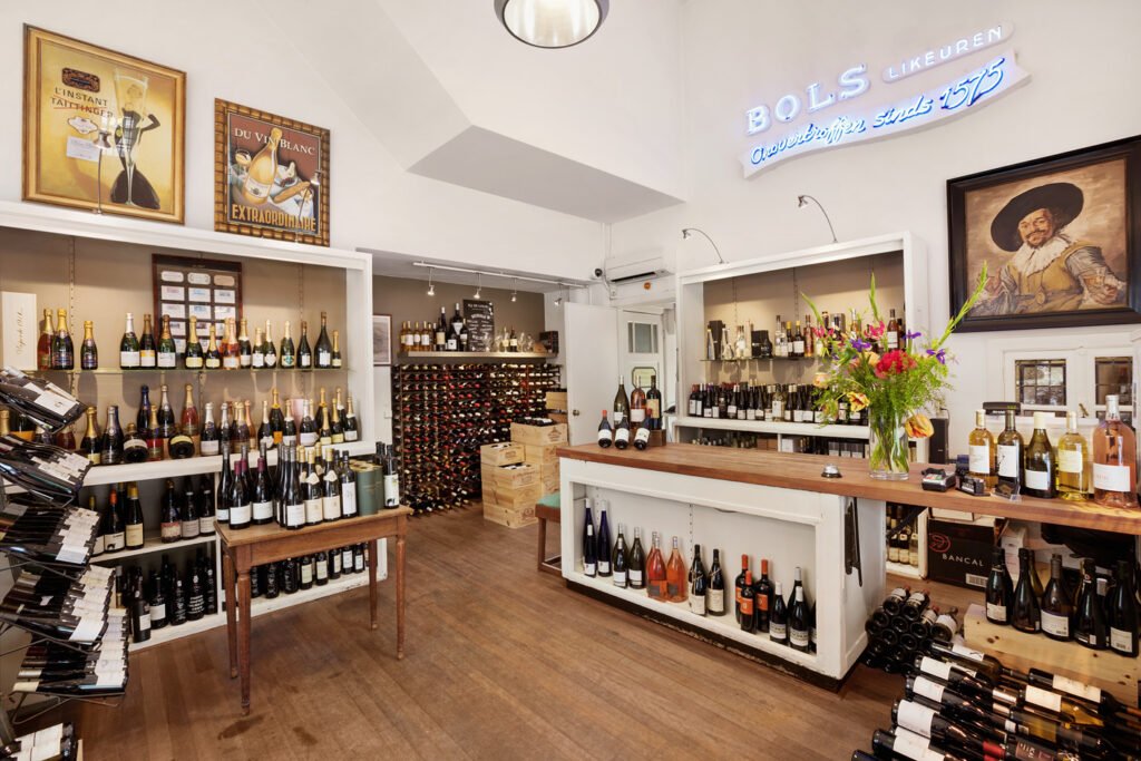 Saturday wine tasting inside an 1848 shop