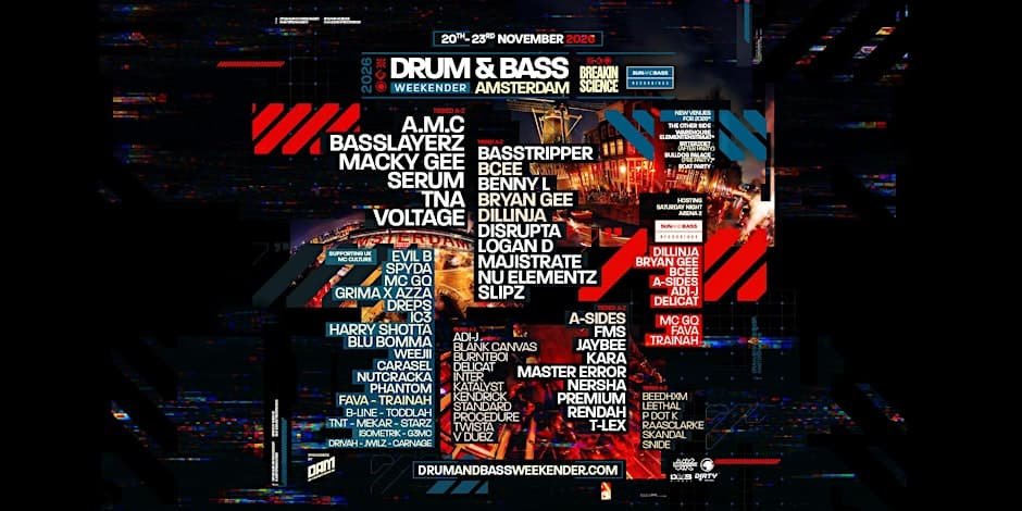 Drum & Bass Weekender Amsterdam across multiple clubs