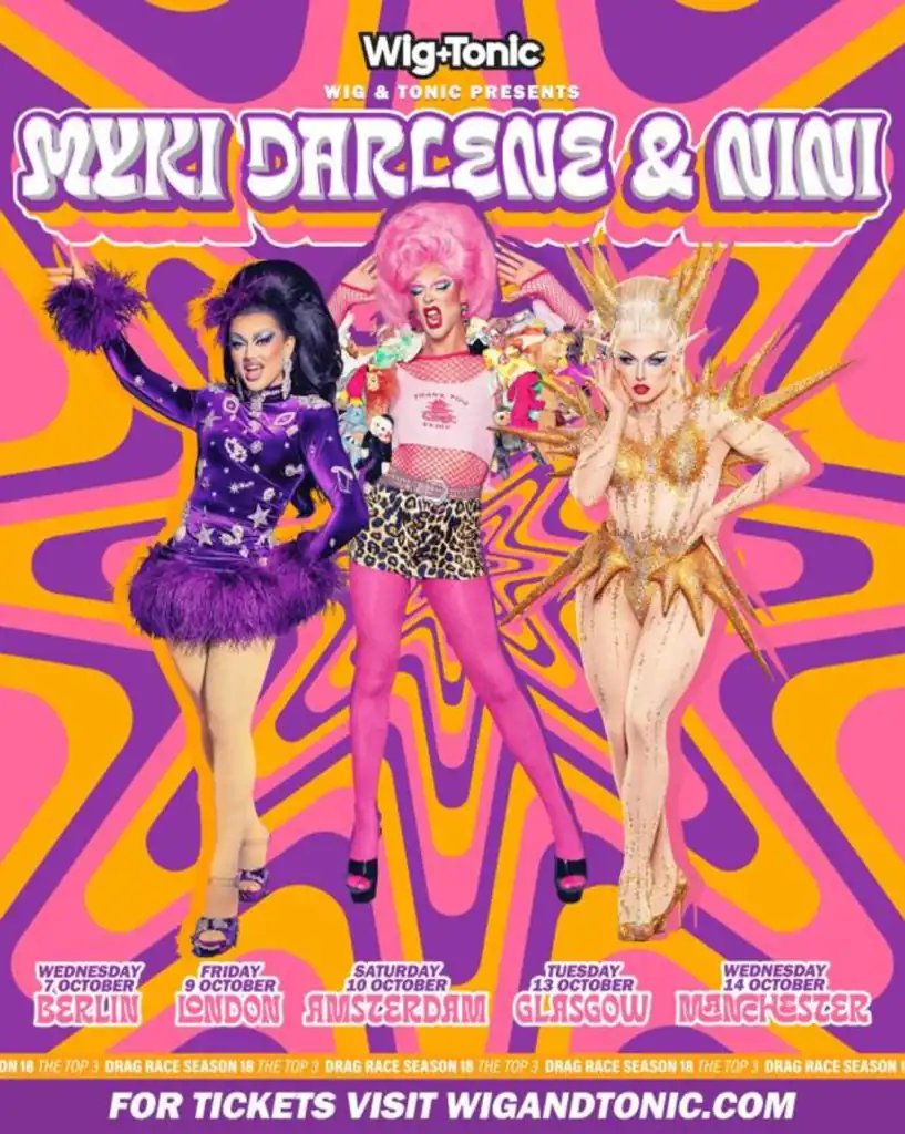 Live drag and vocals from three Drag Race finalists