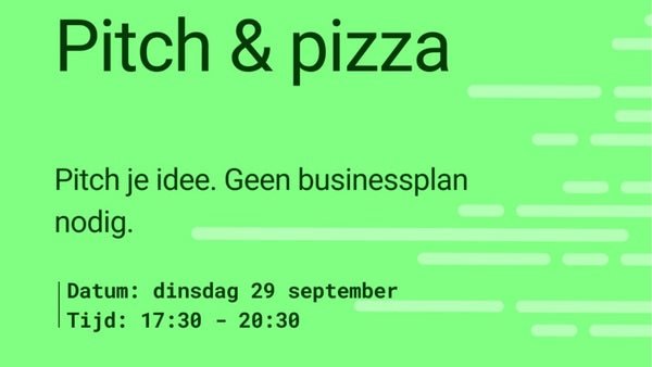 Pitch & Pizza, brief startup pitches over slices