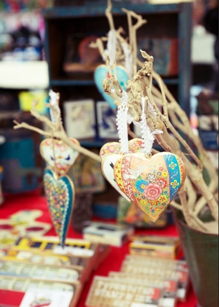 Sunday Market sets up stalls inside the Stopera