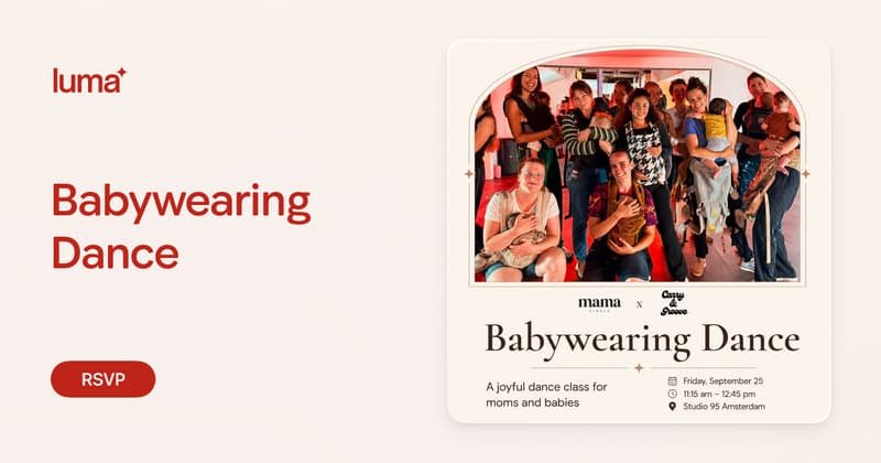 Babywearing dance to Afrobeats with Carry & Groove