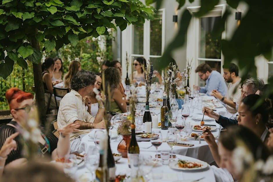 Four-course communal tapas and wine dinner at RIVVIA