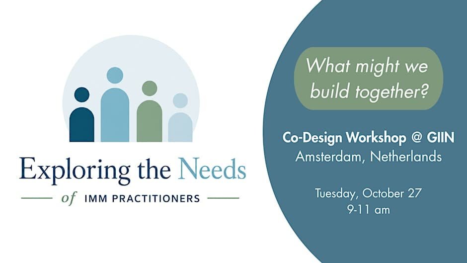 Breakfast co-design workshop for IMM practitioners