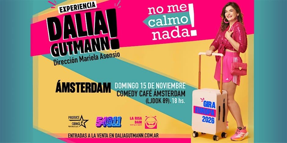 Argentine comic Dalia Gutmann performs No Me Calmo Nada