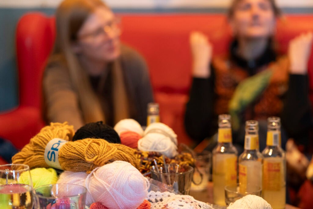 Cinemanita film screening alongside knitting and vegan dinner