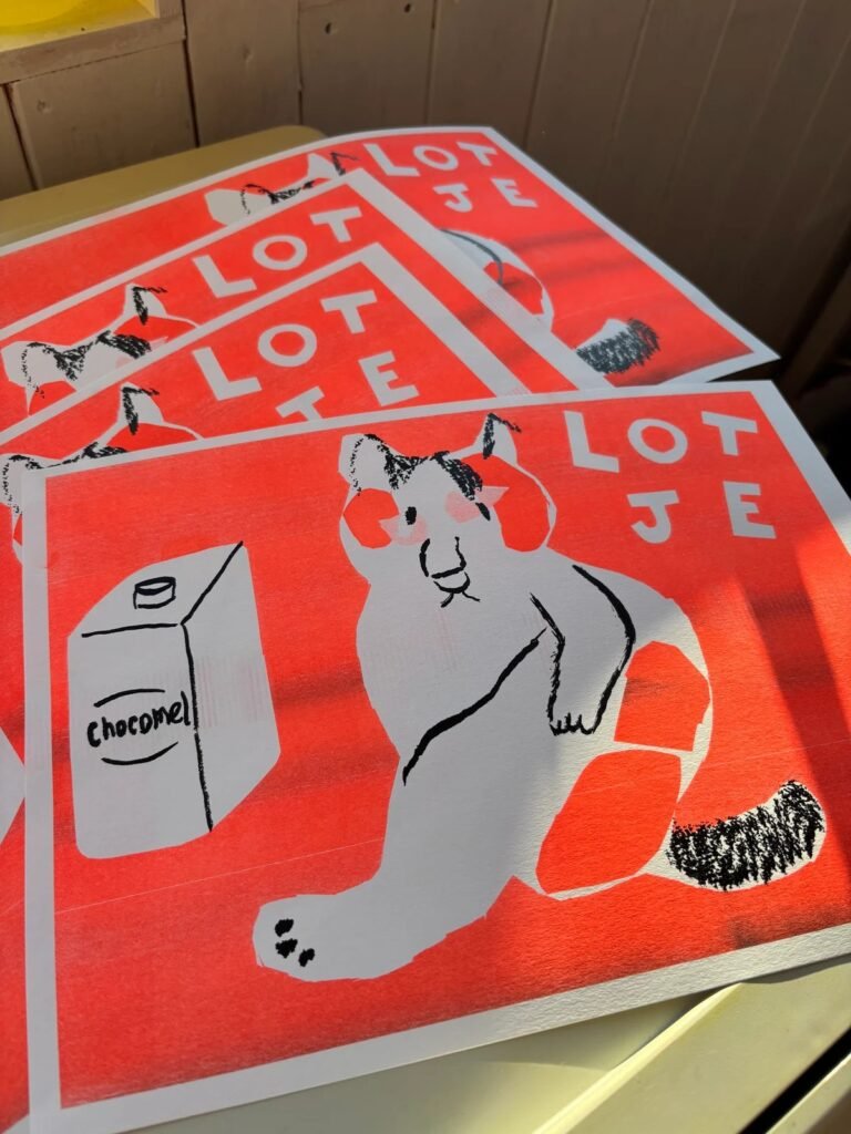 Print your own pet portraits using Risograph machines