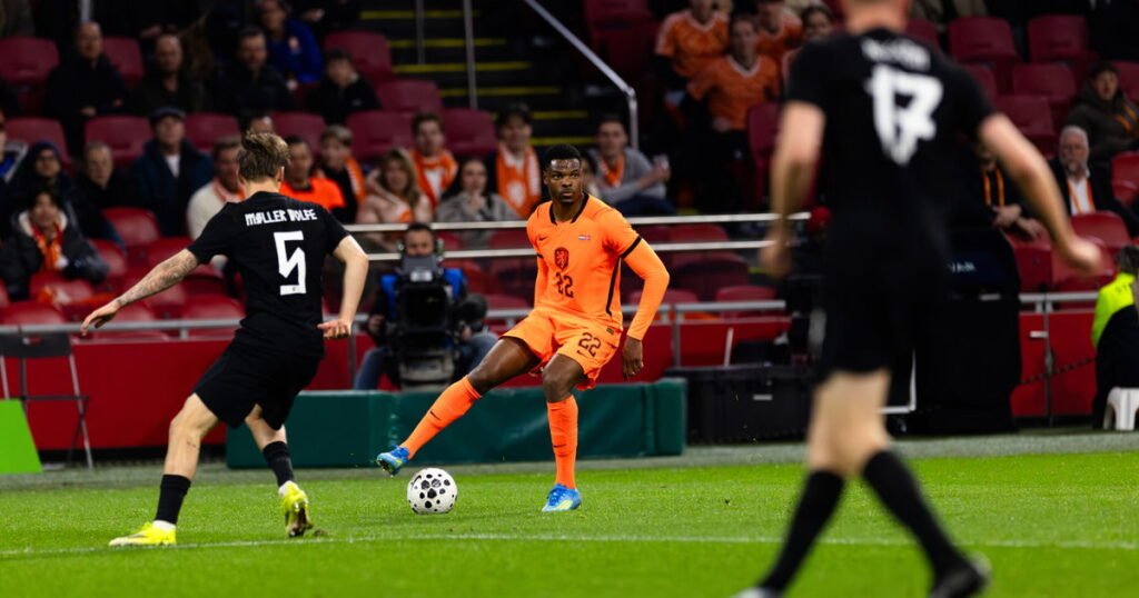 Netherlands against Germany in the Nations League group stage