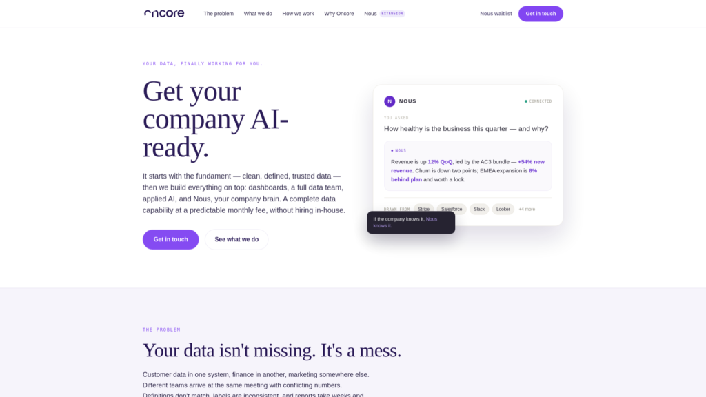 ONCORE AI / ONBRDNG