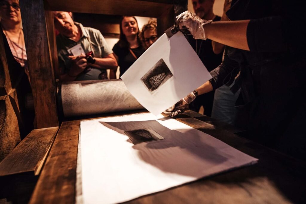 Rembrandt-style etching at Ambacht in Beeld Festival