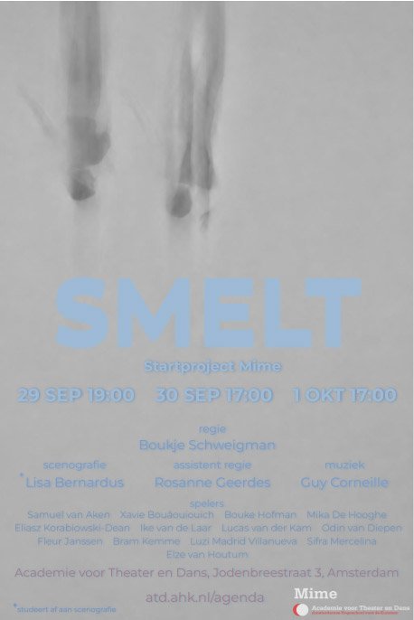 Melting, hardening, softening: the student mime piece Smelt