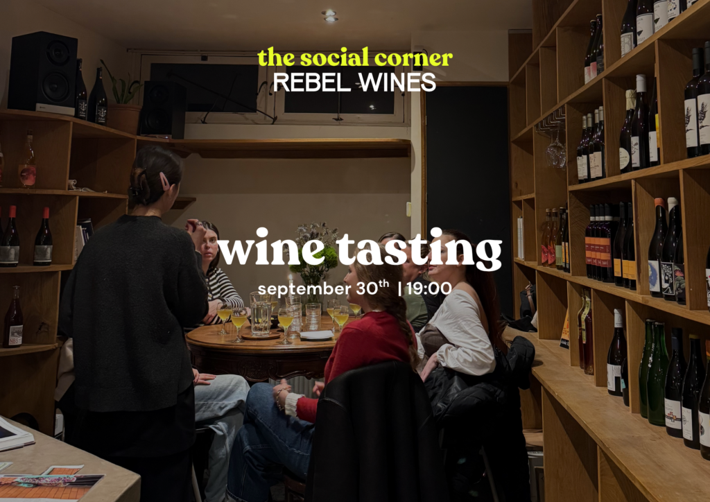 Five natural wines, with snacks between, in a Jordaan wine bar