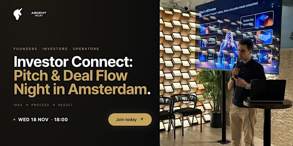 Eight-minute presentations at Investor Connect: Pitch & Deal Flow Night