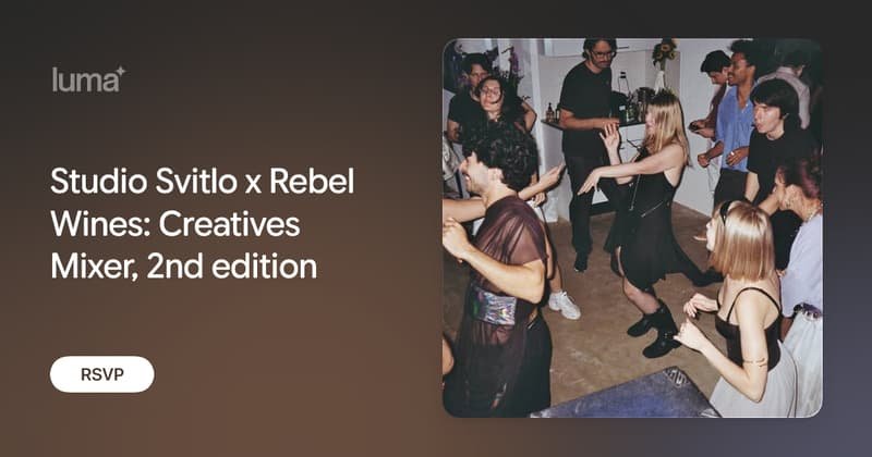 Studio Svitlo x Rebel Wines: Creatives Mixer