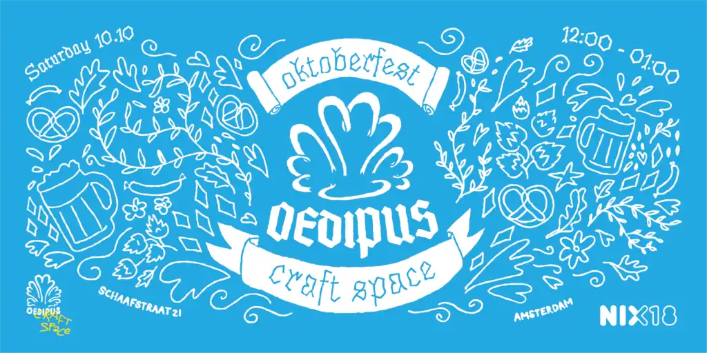 Oktoberfest games, pretzels and beer at Oedipus