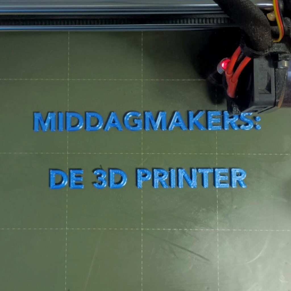 OBA Middagmakers, an afternoon with the 3D printer