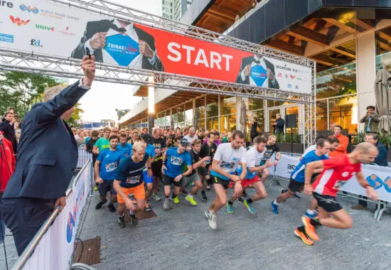 Run five or ten kilometres through the Zuidas district