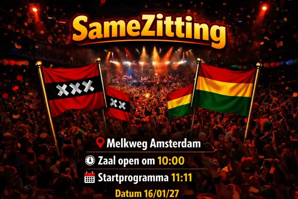 Costumes and polonaise at Samezitting in Melkweg