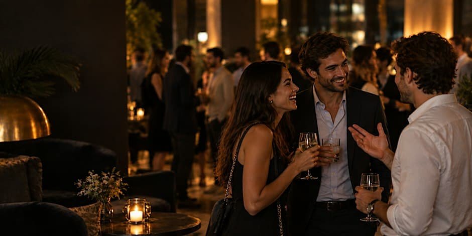 Small-group international tech mixer at Novotel
