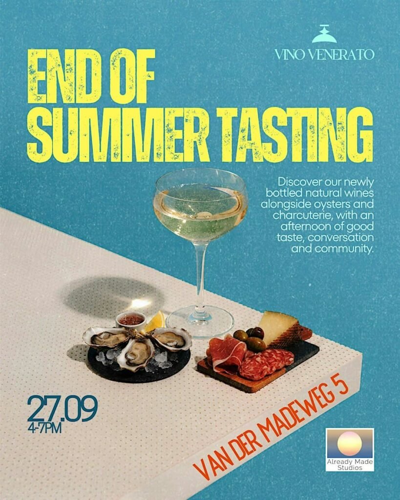 End of Summer Wine Tasting with natural bottles