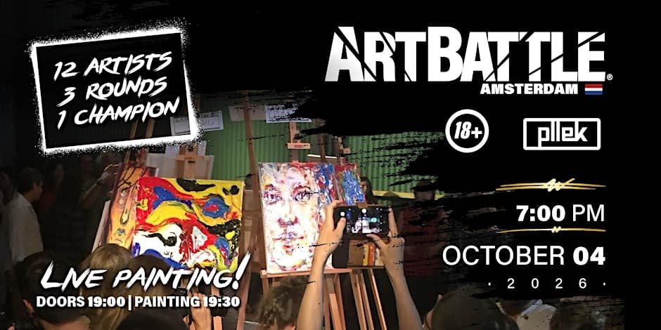 Timed painting duels and crowd voting at Art Battle