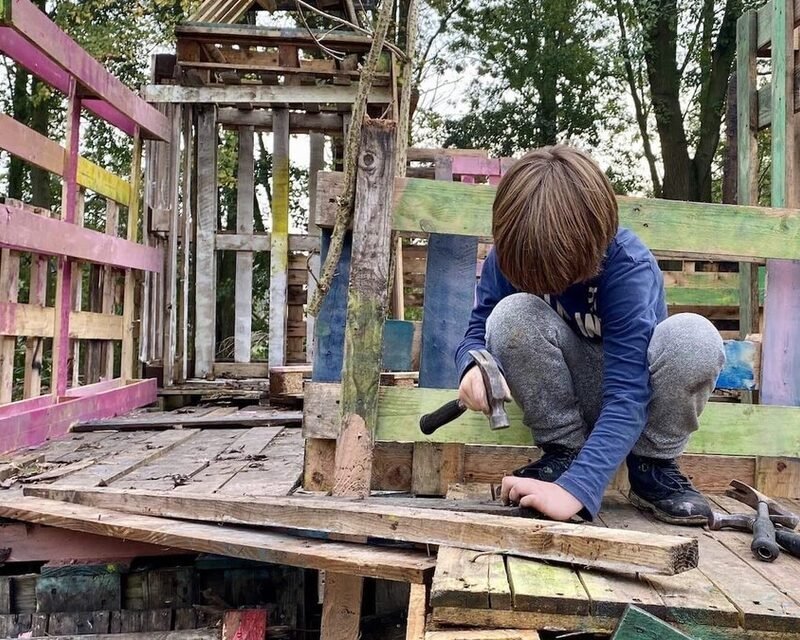 Peuter-kleuter-club morning in the nature playground
