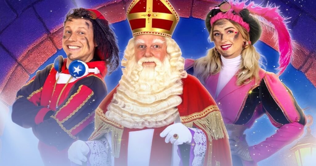 Mega Sint Show with arena songs and dancing