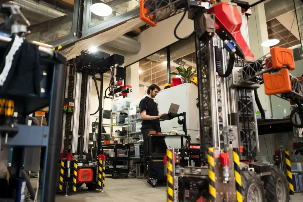 Live bricklaying robot demo with Amsterdam Robotics Club