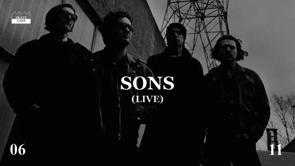 Belgian garage rock quartet SONS plays Skatecafe