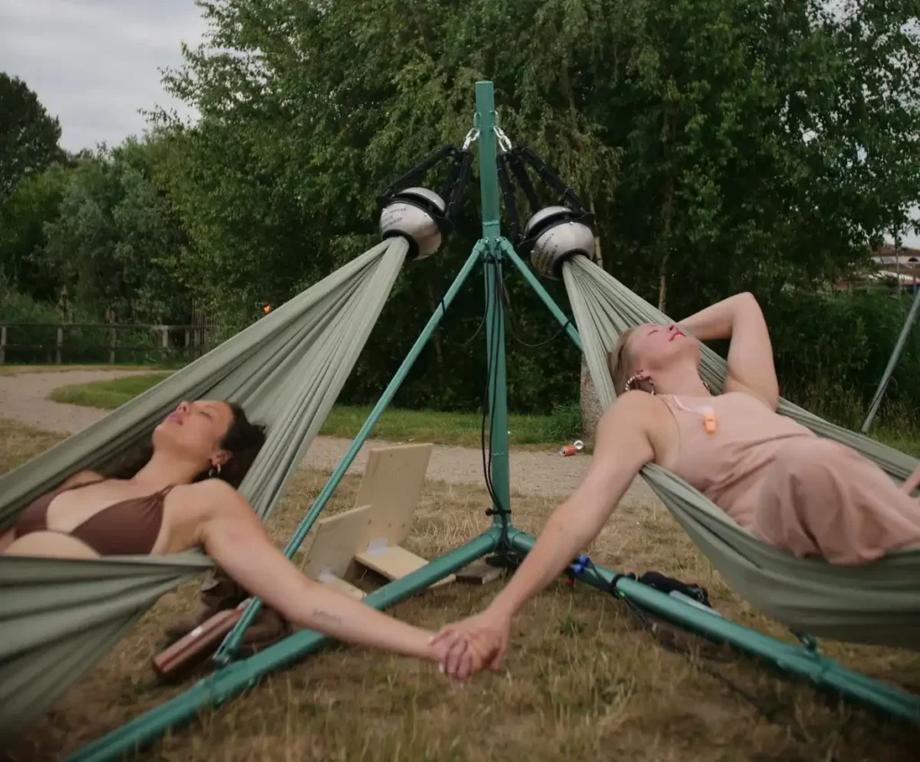 ADE’s Vibrating Music Hammocks, listening through vibration